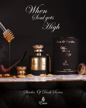 When Soul Gets High honey tobacco and amber perfume bottle
