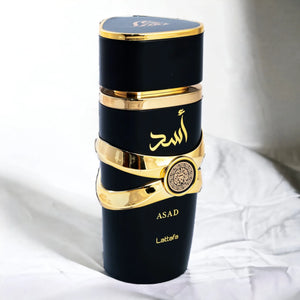 Lattafa Asad 100ml Perfume – Strong Arabic Tobacco Amber Scent for Men