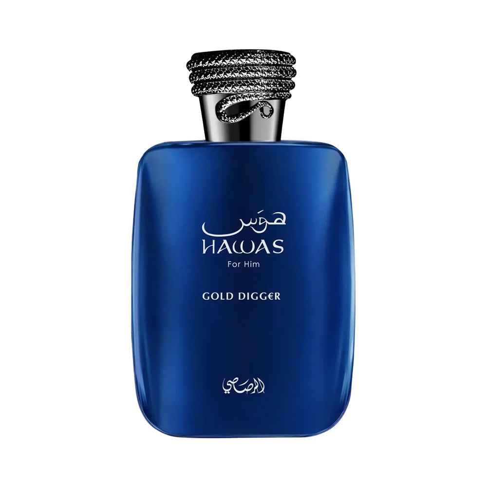 Rasasi Hawas Gold Digger For Him Eau de Parfum 100ml – bottle