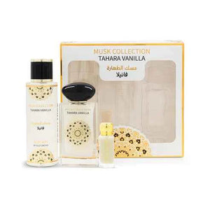 Musk Tahara Vanilla Gift Set | Floral Musky Perfume Trio with Vanilla