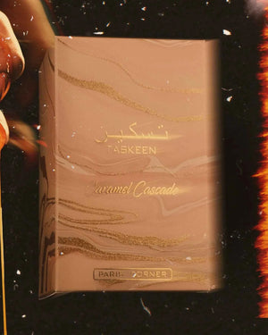Taskeen Caramel Cascade – Caramel Vanilla Musk Perfume 100ML