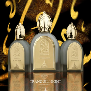 Tranquil Night Musk Collection perfume with citrus, cherry, vanilla, and soft musk notes
