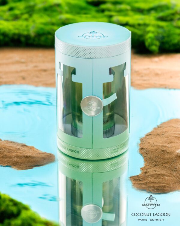 Coconut Lagoon coconut citrus and ocean perfume bottle