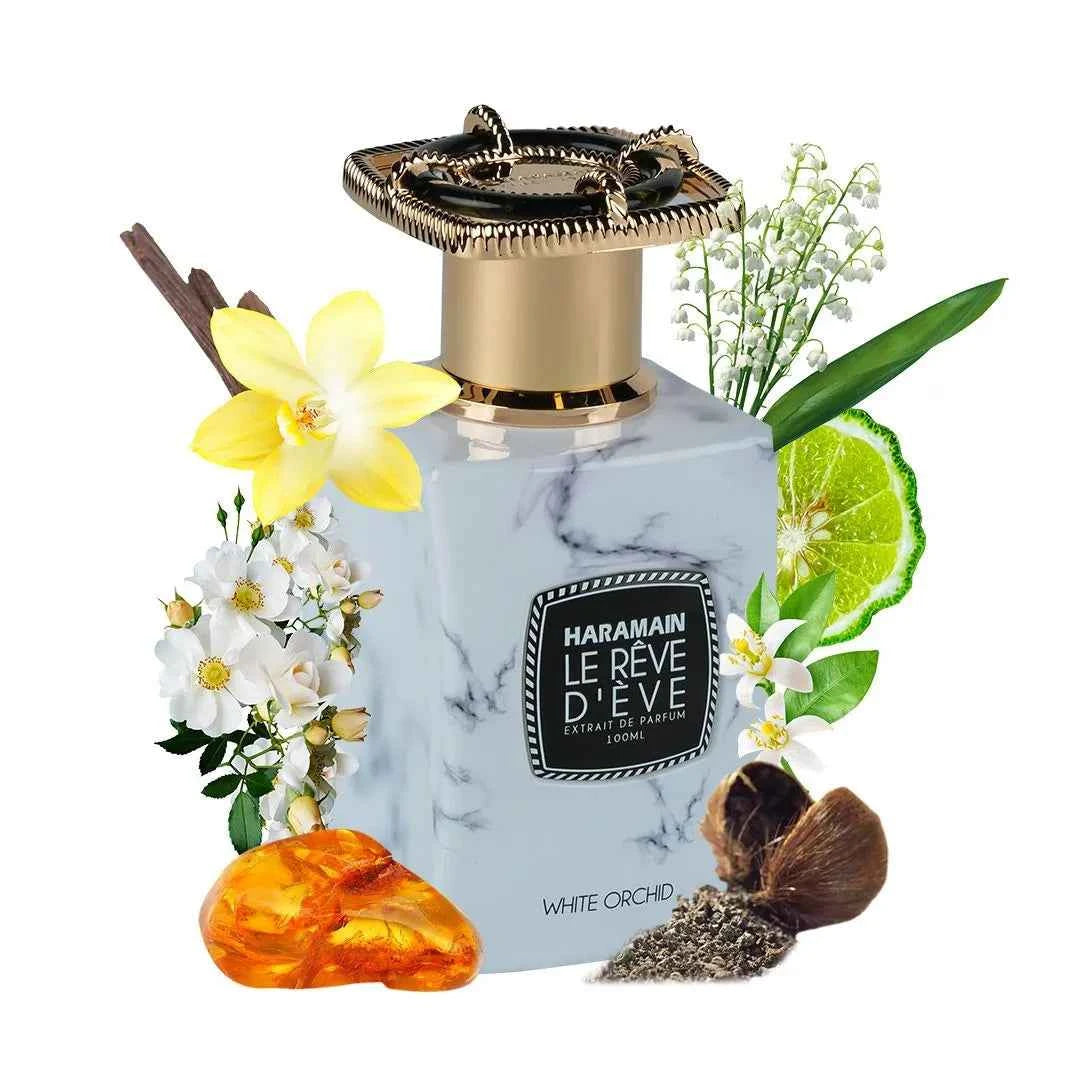 Haramain Le Reve D'Eve White Orchid, 100ml, Extrait De Parfum