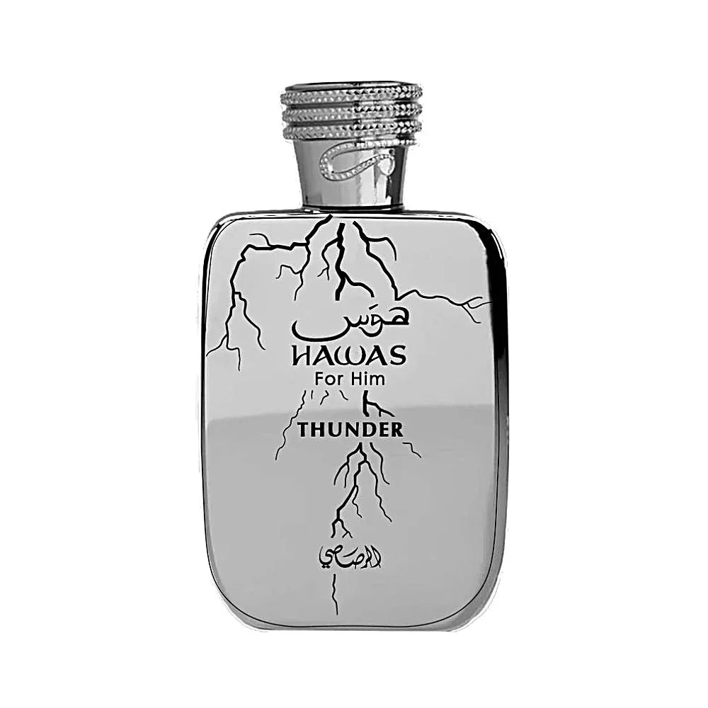Hawas Thunder by Rasasi 100ml Eau de Parfum bottle - Al Sultan Perfumery Australia