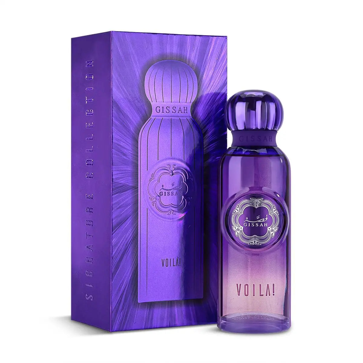 Voila by Gissah 200ml perfume bottle