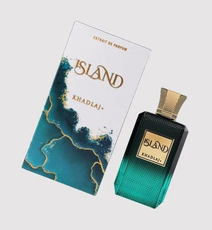 Khadlaj Island 100ml bottle — pineapple, coconut, amber