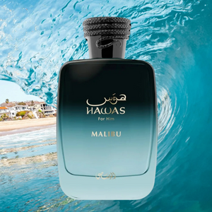 Hawas Malibu by Rasasi | Fruity Amber Eau de Parfum 100ml