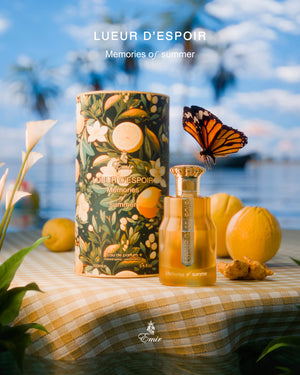 Lueur d'Espoir Memories of Summer citrus and warm musk perfume bottle