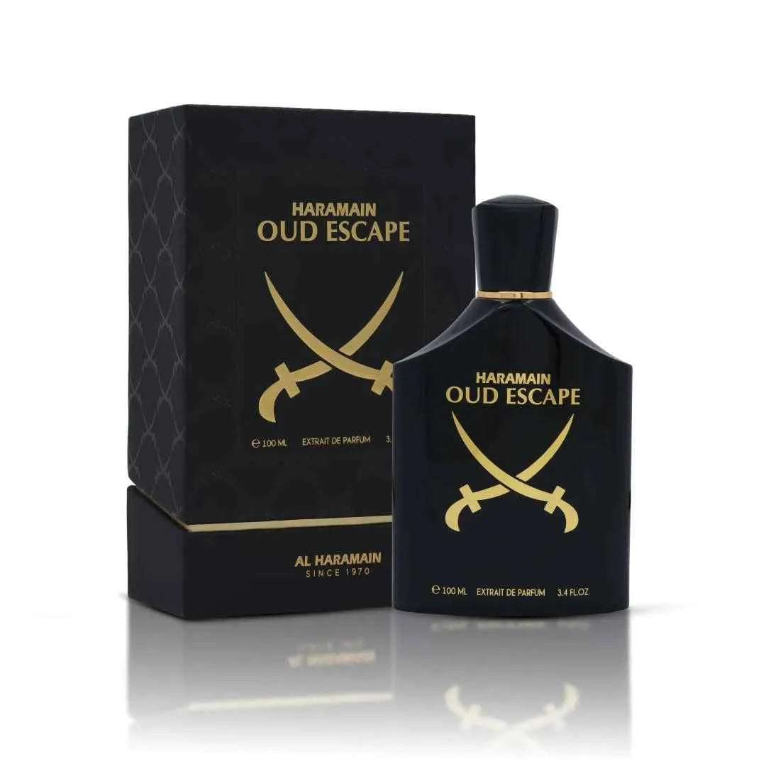Haramain Oud Escape Extrait 100ml | Bold Oud & Citrus Unisex Perfume