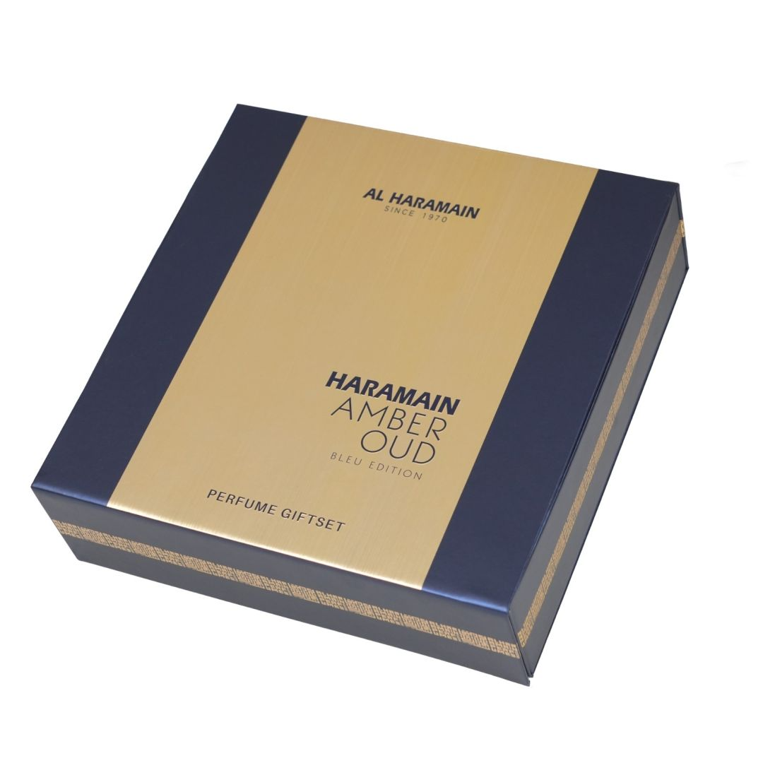 Haramain Amber Oud Bleu Edition Perfume Gift Set