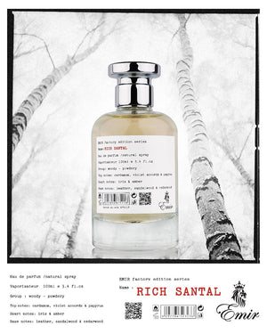 Rich Santal by Emir Factory Edition packaging