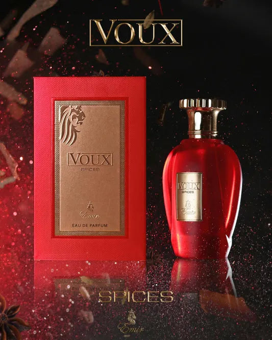Voux Spices by Emir – spicy unisex perfume with sandalwood, patchouli, allspice, and basil notes

