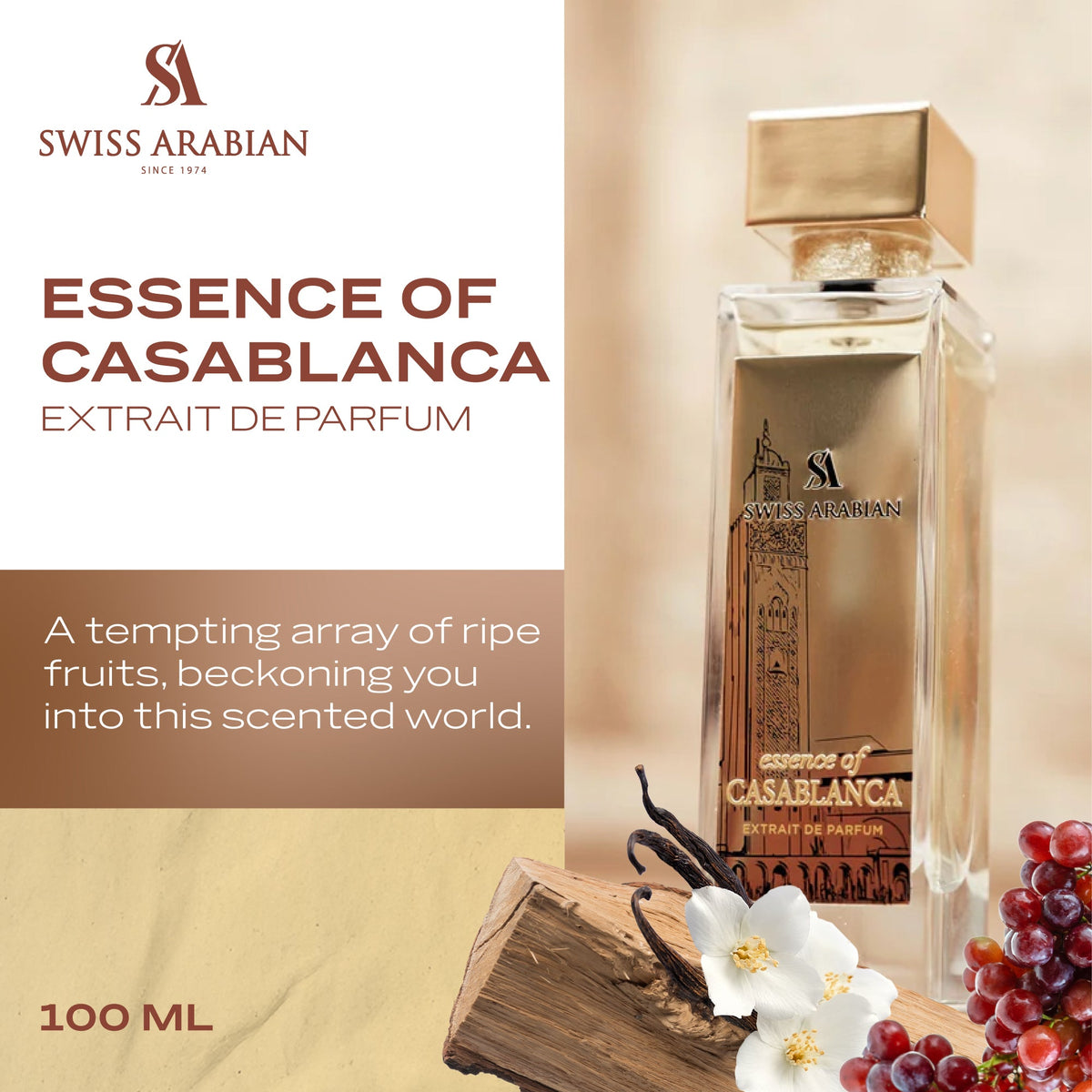 Swiss Arabian Essence of Casablanca Extrait de Parfum 100ml - lifestyle image