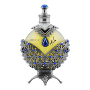 Hareem Al Sultan Blue 35ml by Khadlaj – elegant long lasting fruity floral perfume with notes of citrus, jasmine, musk, and amber in a luxurious bottle.

