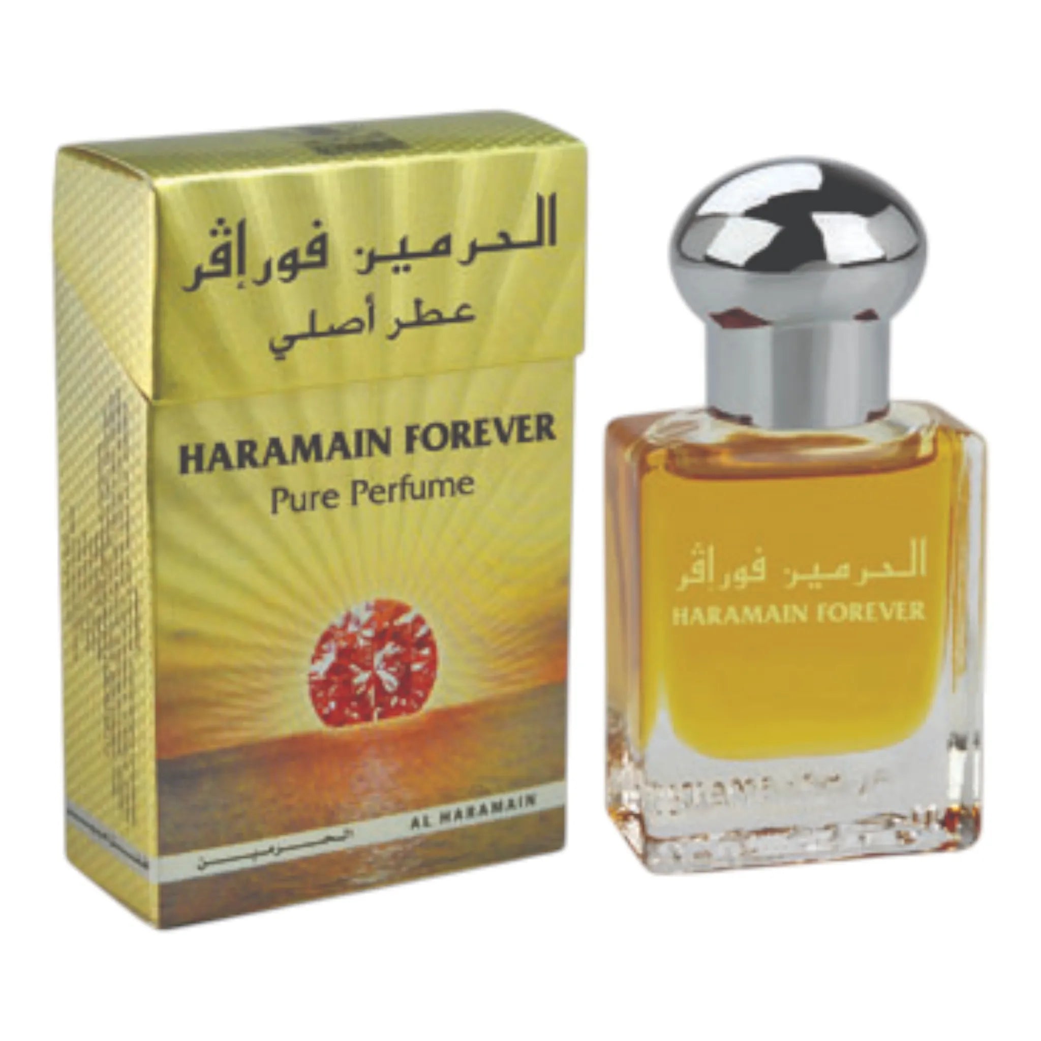 Haramain Forever 15ml perfume oil – nostalgic attar for men and women with timeless Arabian aroma

