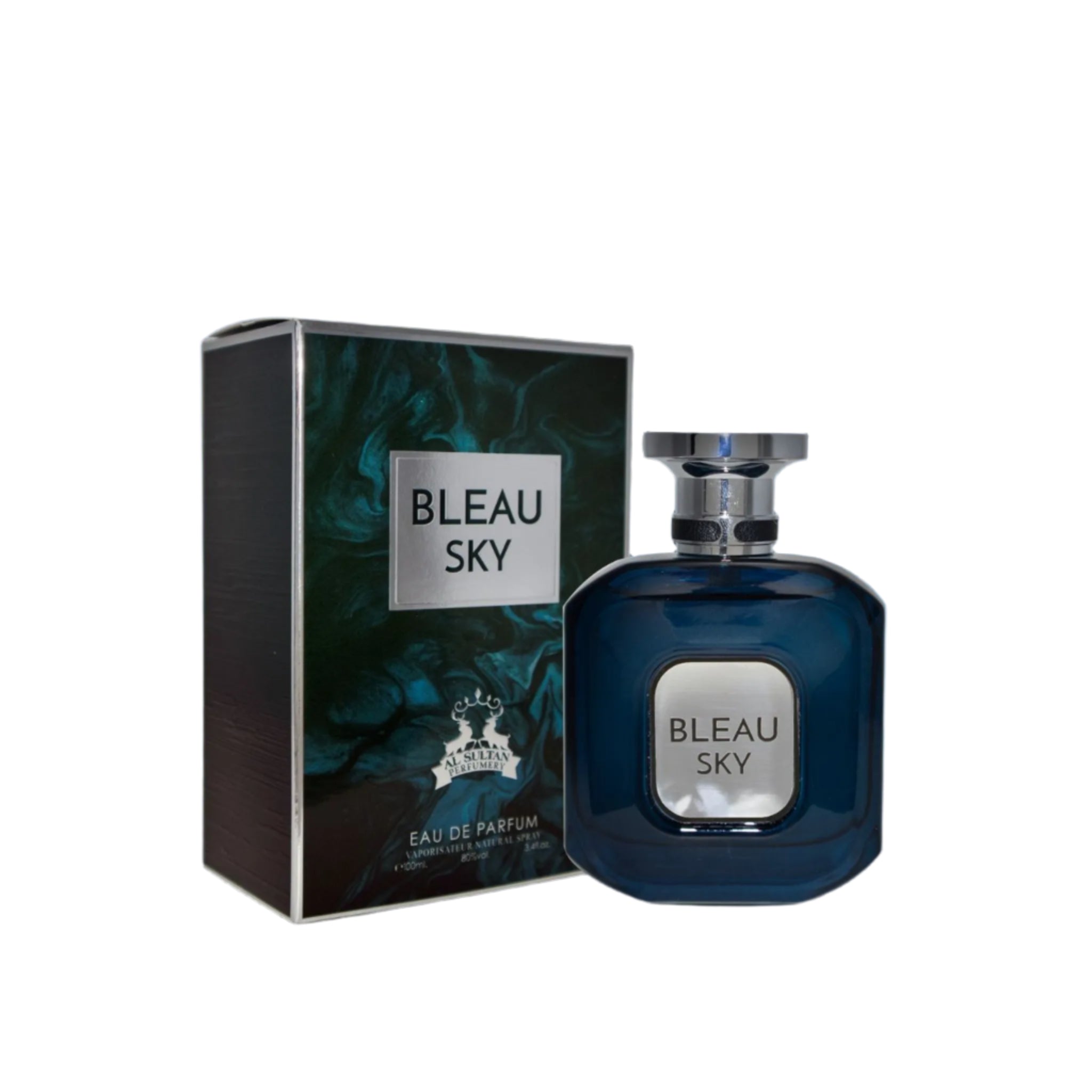 BLEAU SKY men’s perfume by AL SULTAN – woody, fresh, citrus fragrance 100ML

