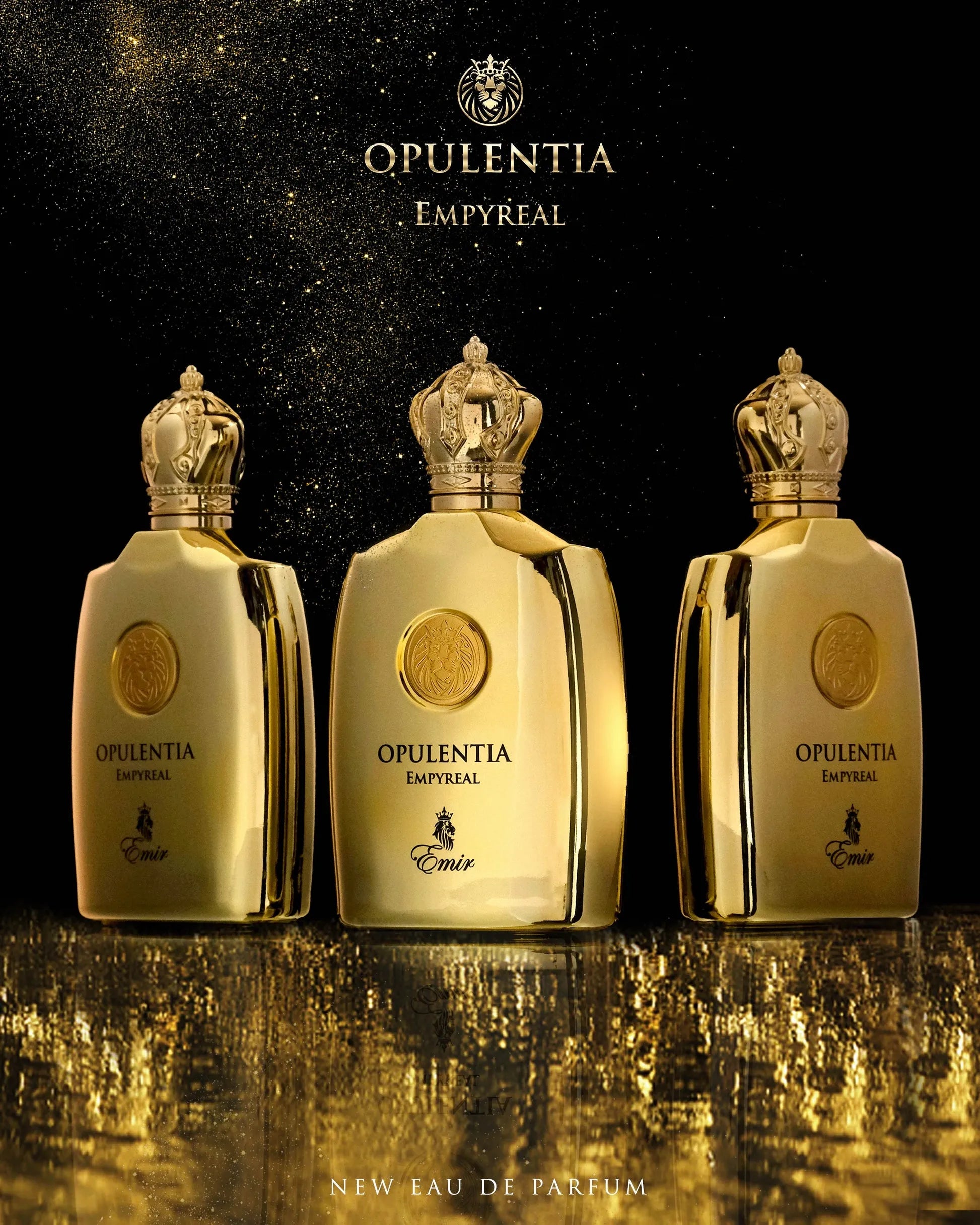 Opulentia Empyreal by Emir – citrus aquatic perfume with sea salt, lemon, bergamot, musk, and woody base

