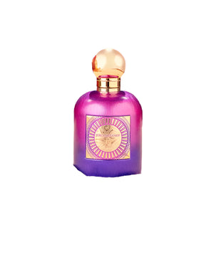 Juicy Melange perfume with fruity notes of strawberry, plum, peach and floral heart of jasmine and orchid

