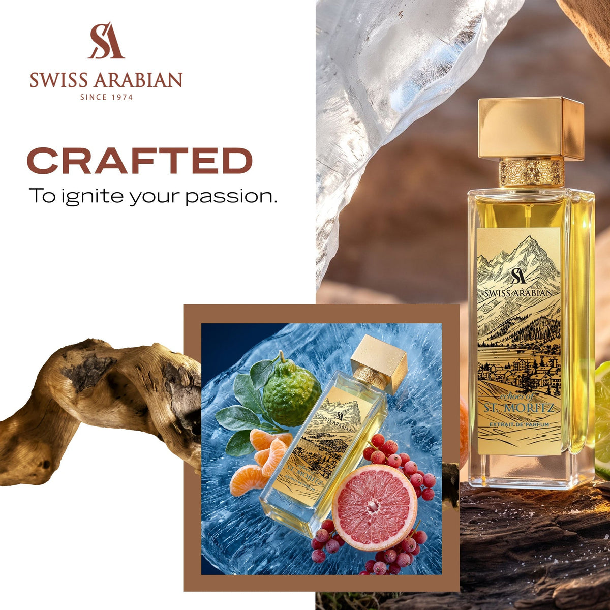 Swiss Arabian Echoes of St. Moritz 1404 Extrait de Parfum 100ml - lifestyle image 3