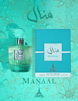 Manaal fruity floral sandalwood perfume bottle