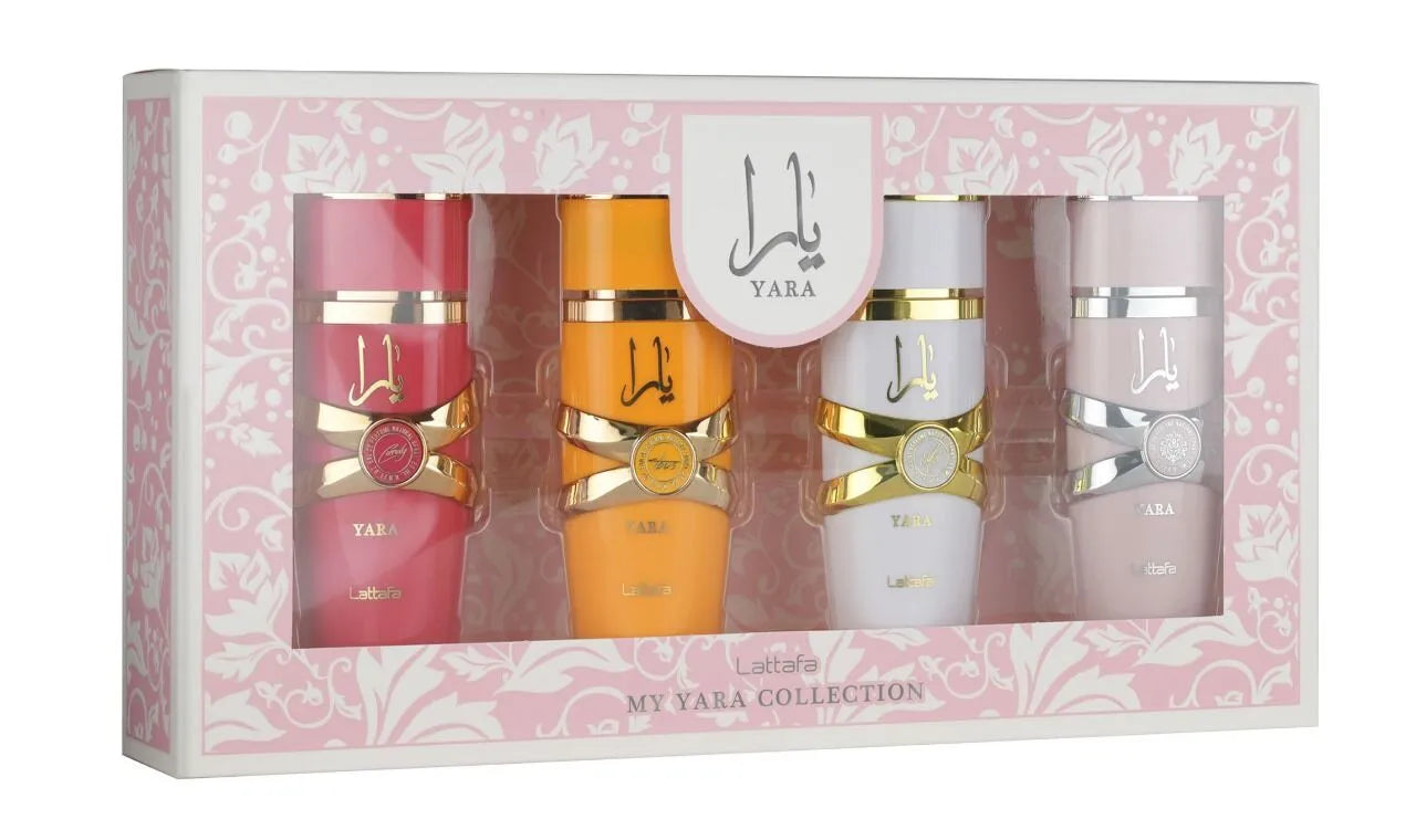 Yara Collection Eau de Parfum | 25ml Mini Perfumes by Lattafa | 4 x 25ml