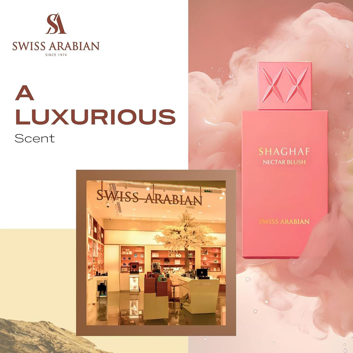 Swiss Arabian Shaghaf Nectar Blush Eau de Parfum 75ml - fragrance notes