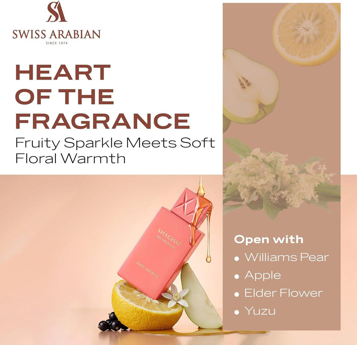 Swiss Arabian Shaghaf Nectar Blush Eau de Parfum 75ml - lifestyle image 3