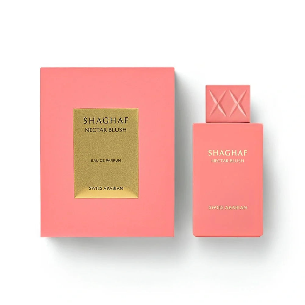 Swiss Arabian Shaghaf Nectar Blush Eau de Parfum 75ml - bottle with box