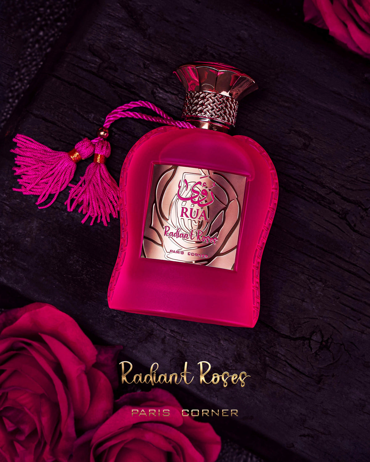 Rua Radiant Roses by Paris Corner 100ml rose vanilla and citrus perfume