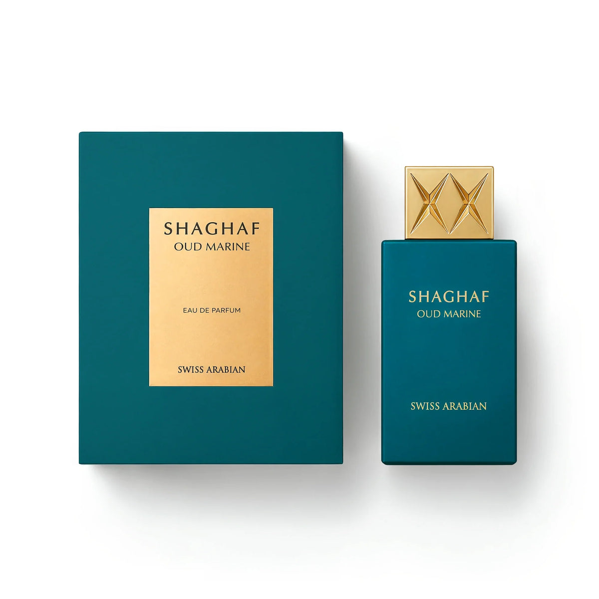 Swiss Arabian Shaghaf Oud Marine Eau de Parfum 75ml - bottle with box