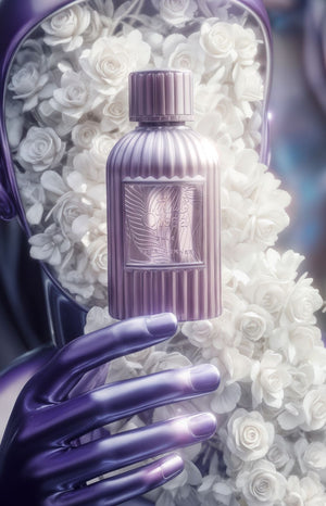 Qissa Gala gardenia tuberose and coconut perfume bottle