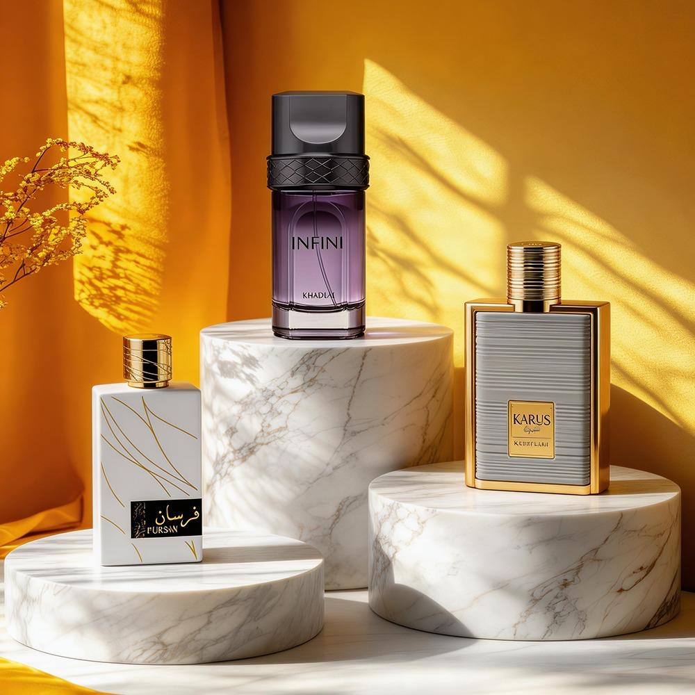 DEAL 11 - INFINI EDP SPRAY 100ML | Fresh, Woody & Boldly Dreamy Perfume - Karus Secret Musk 100ml by Khadlaj | Oriental Musk & Chocolate Perfume - Fursan White 100ml EDP by Khadlaj | Fresh, Creamy & Spicy Perfume