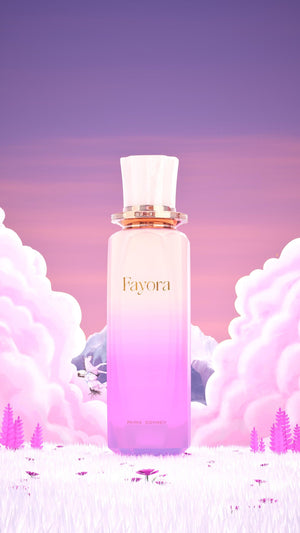 Fayora by Paris Corner floral perfume detail
