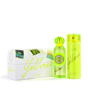 Yelloneo by Gissah fresh powdery gourmand perfume bottle