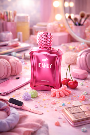 Cherry Top Sundae 69 perfume flat lay