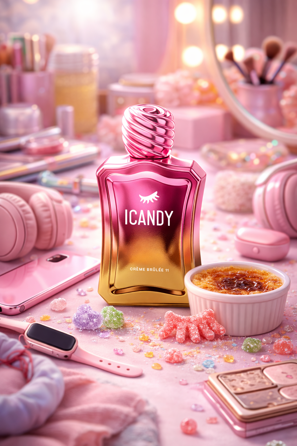 Crème Brûlée 11 perfume flat lay