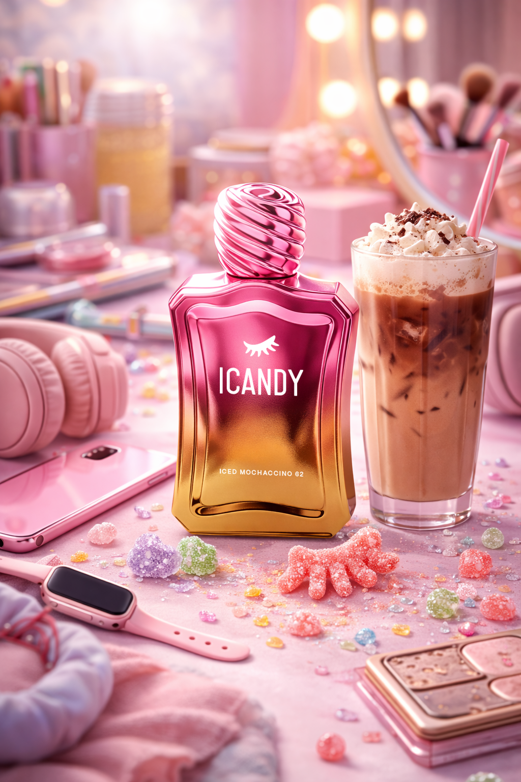 Iced Mochaccino 62 perfume flat lay