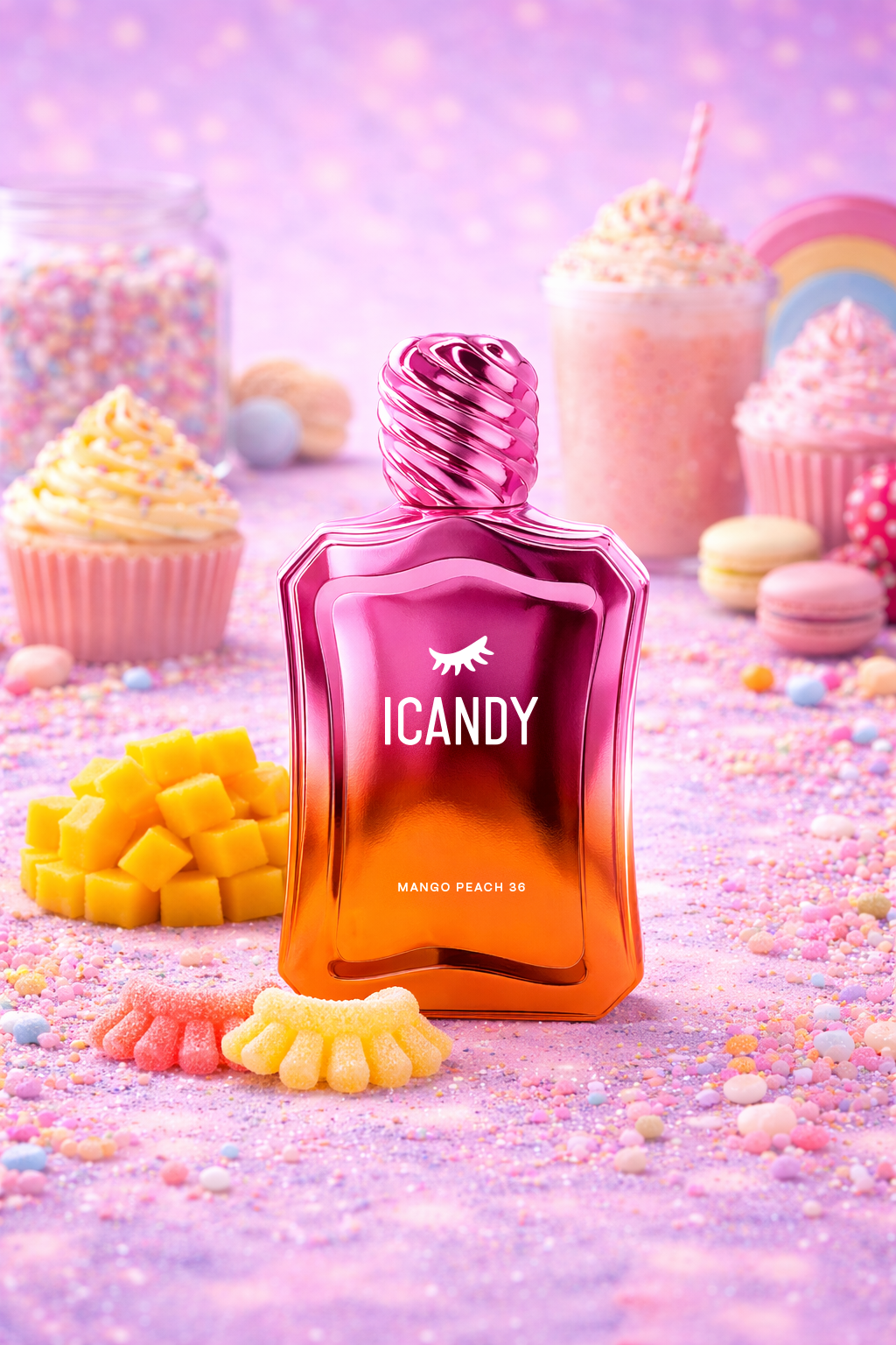Frozen Mango Peach 36 perfume with candies