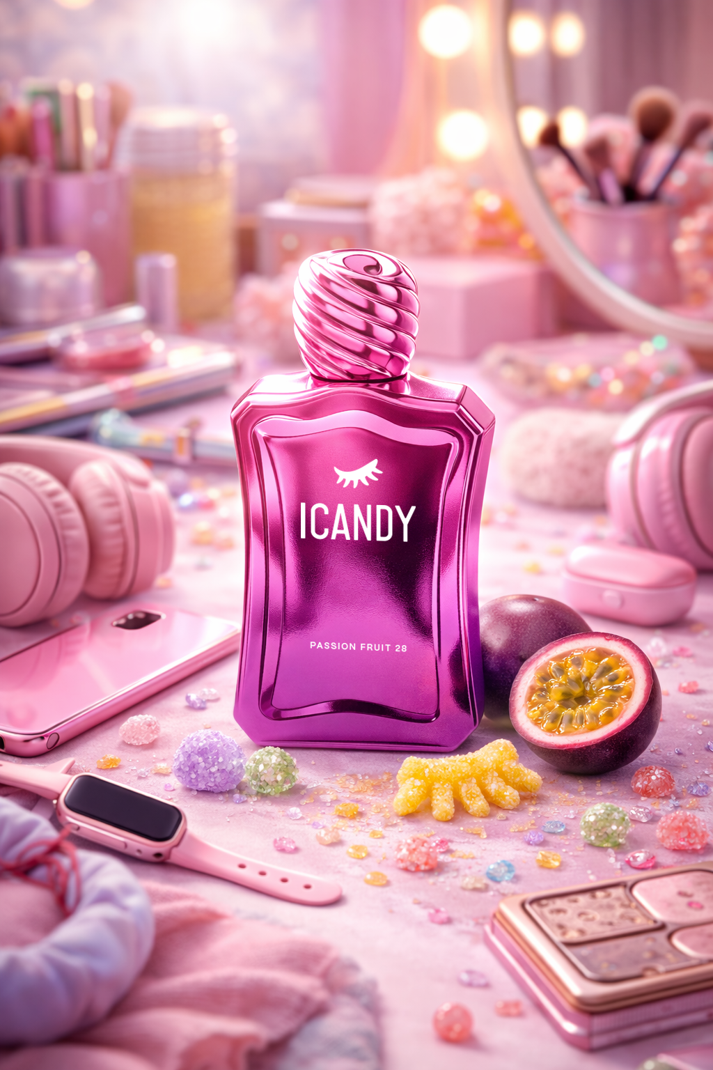 Passion Fruit Cheesecake 28 perfume flat lay