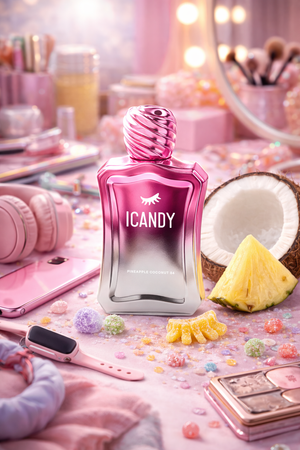Pineapple Coconut Cake 84 perfume flat lay