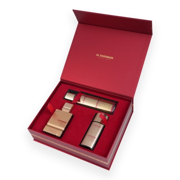 Haramain Amber Oud Ruby Edition Perfume Gift Set