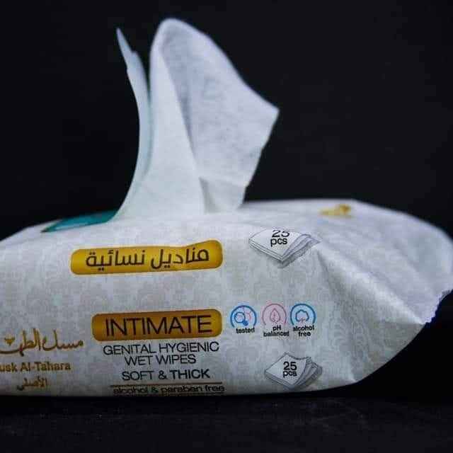 Pomegranate MUSK PURITY INTIMATE WIPES 25 PCS